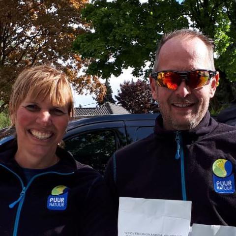 Pauline Zwaan en Ard van Dijk_PUUR Team Canicross_NML health